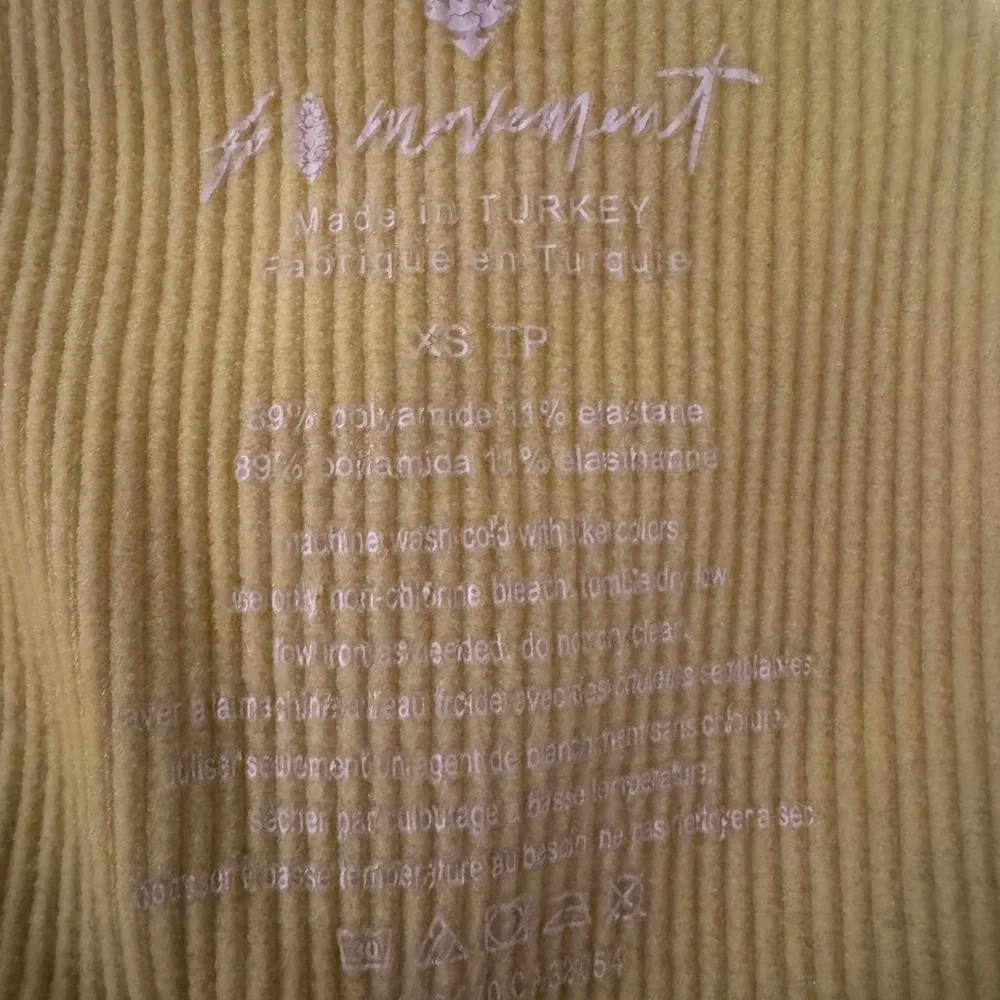 Free People FP Movement Free Throw Crop Tank in the color Lemon Verbena XS - Picture 3 of 7